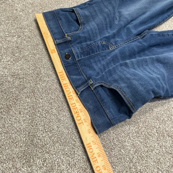 Betabrand womens pull on straight jeans size large high rise dark wash stretch - Picture 9 of 12